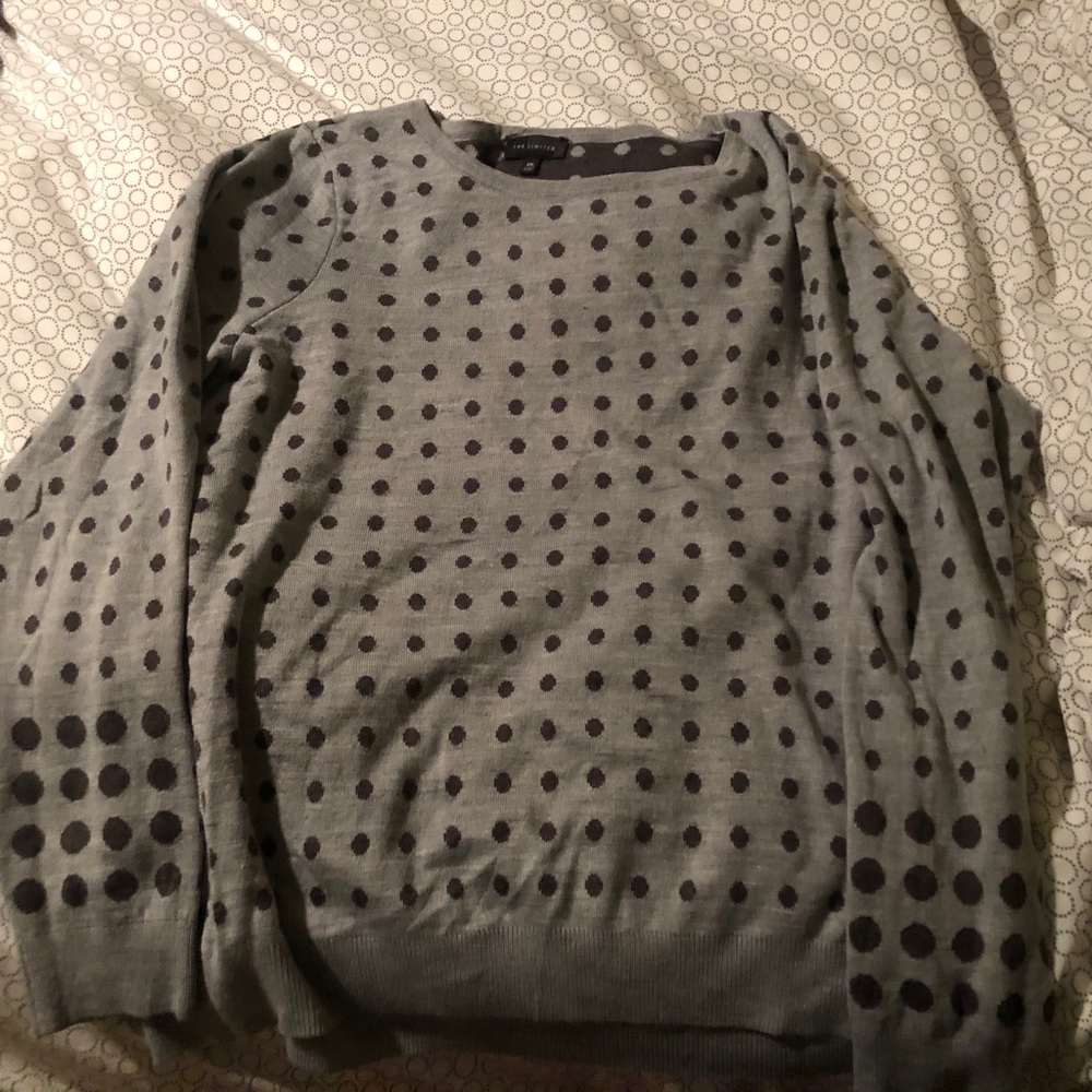 Grey polka dot sweater